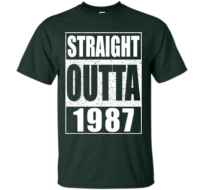 Straight Outta 1987 T-shirt Forest Green