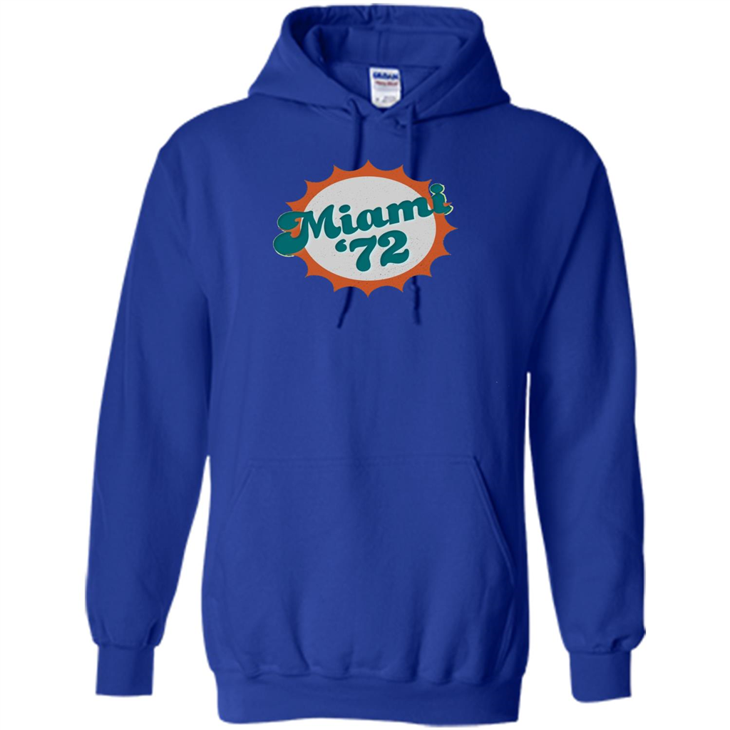 Miami 1972 Shirt Undefeated Sports Vintage T-shirt Royal
